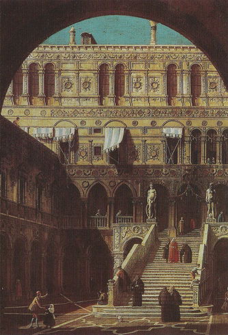 «Лестница Гигантов Дворца Дожей» Каналетто, 1765 год