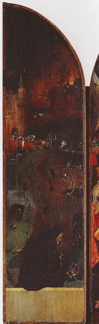 «Триптих с распятой святой мученицей», Иероним Босх, 1500-1504 гг. Святой Антоний.