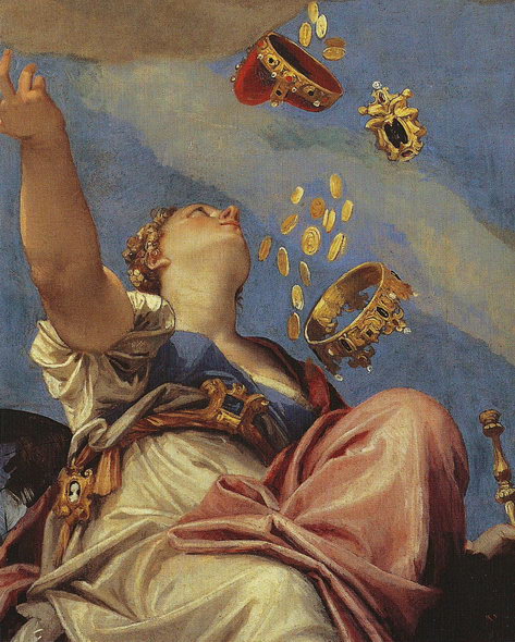 «Юнона осыпает дарами Венецию», фрагмент, Паоло Веронезе, 1553-1956 гг.