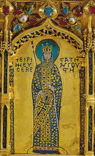 «Императрица Ирина», фрагмент Золотого алтаря Пала д'Оро