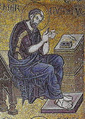Мозаики стен баптистерия собора Сан-Марко. Евангелист Святой Марк.