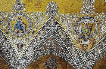 Фрагмент мозаичных сводов сакрестии собора Святого Марка в Венеции