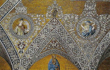 Фрагмент мозаичных сводов сакрестии собора Святого Марка в Венеции