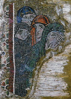 Мозаичный фрагмент «Святые жёны» в Музее Сан-Марко