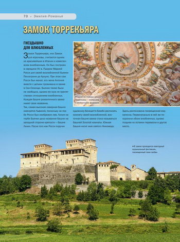 Панорама и фресковая роспись интерьеров замка Торрекьяра близ Пармы