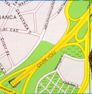 Карта Стамбула - Эйюп, Верховья Золотого Рога, Байрампаша