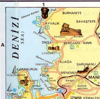 Карта Измира - 