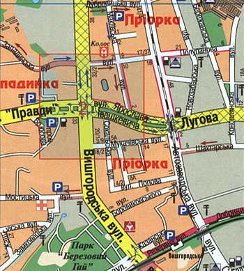 Автомобильная карта Киева - 