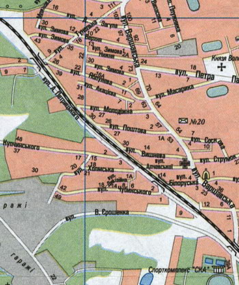 Карта Львова