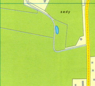 Карта Кутна Гора - Северные окраины города Кутна Гора, улица Яна Палаха, улица Оплеталова