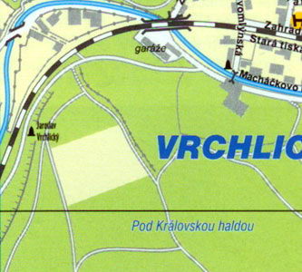 Карта Кутна Гора - Район Врхлице, улица Кремницкая, собор св.Варвары