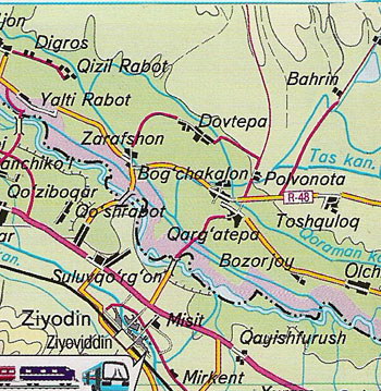 Карта самаркандской области