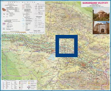 Карта Самаркандской области Карта Самаркандской области