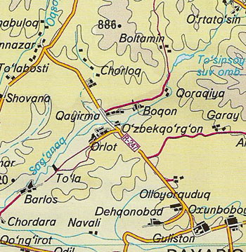 Карта самаркандской области