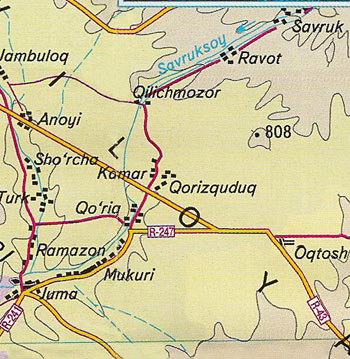 Карта самаркандской области