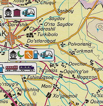 Карта самаркандской области