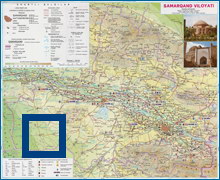 Карта Самаркандской области Карта Самаркандской области