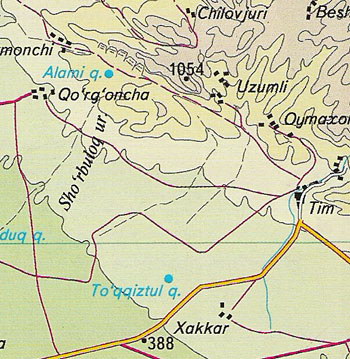 Карта самаркандский область