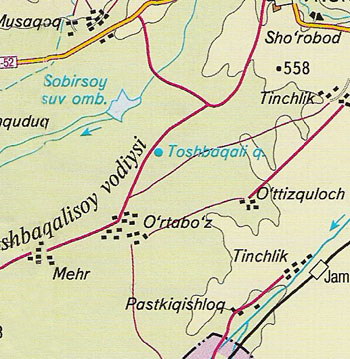 Карта самаркандской области