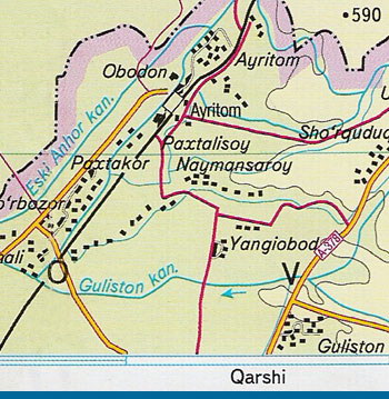 Карта самаркандский область