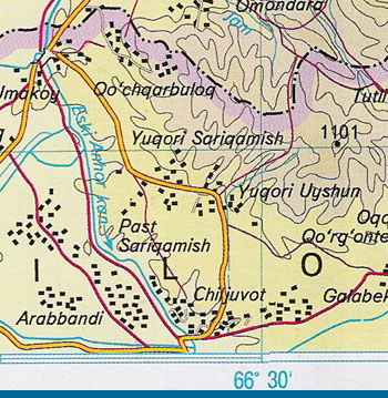 Карта самаркандской области