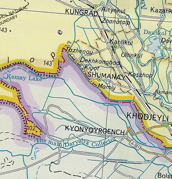 Республика каракалпакстан карта