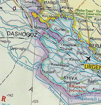 Карта хоразм на спутник