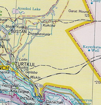 Карта турткульский район