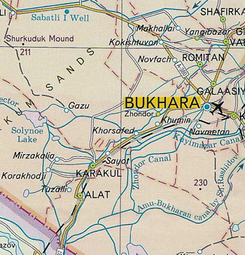 Карта бухарской области узбекистан