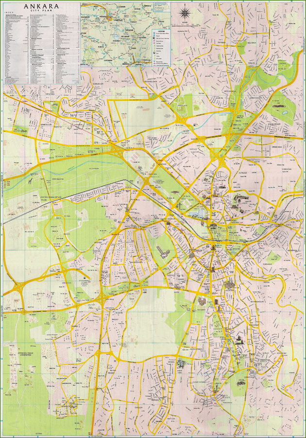 Карта города Анкара