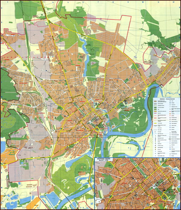 Карта города Чернигов