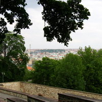 Вид на Прагу из Королевских садов