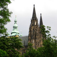 Вид на собор св.Вита с Прашнего Моста
