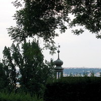 Вид на Прагу из Райских Садов