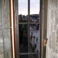 Вид из окна Староместской мостовой башни