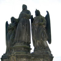 Св.Франциск Ассизский (самый известный обладатель стигматы) и 2 ангела