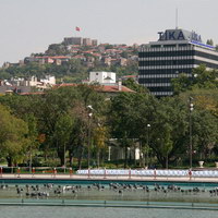Виды на город и крепость Кале из парка Генчлик в Анкаре