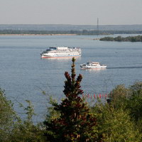 Панорама реки Волга в Волгограде