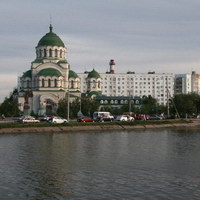 Набережная Приволжского затона в Астрахани