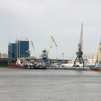 Астраханский речной порт в Астрахани