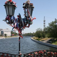 Мост Влюблённых в Астрахани