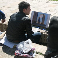 Уличные художники в Шахрисабзе