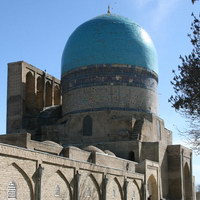 Мечеть Кок-Гумбаз (Голубой купол) в городе Шахрисабз
