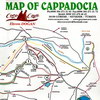 Карта туристических маршрутов в Каппадокии